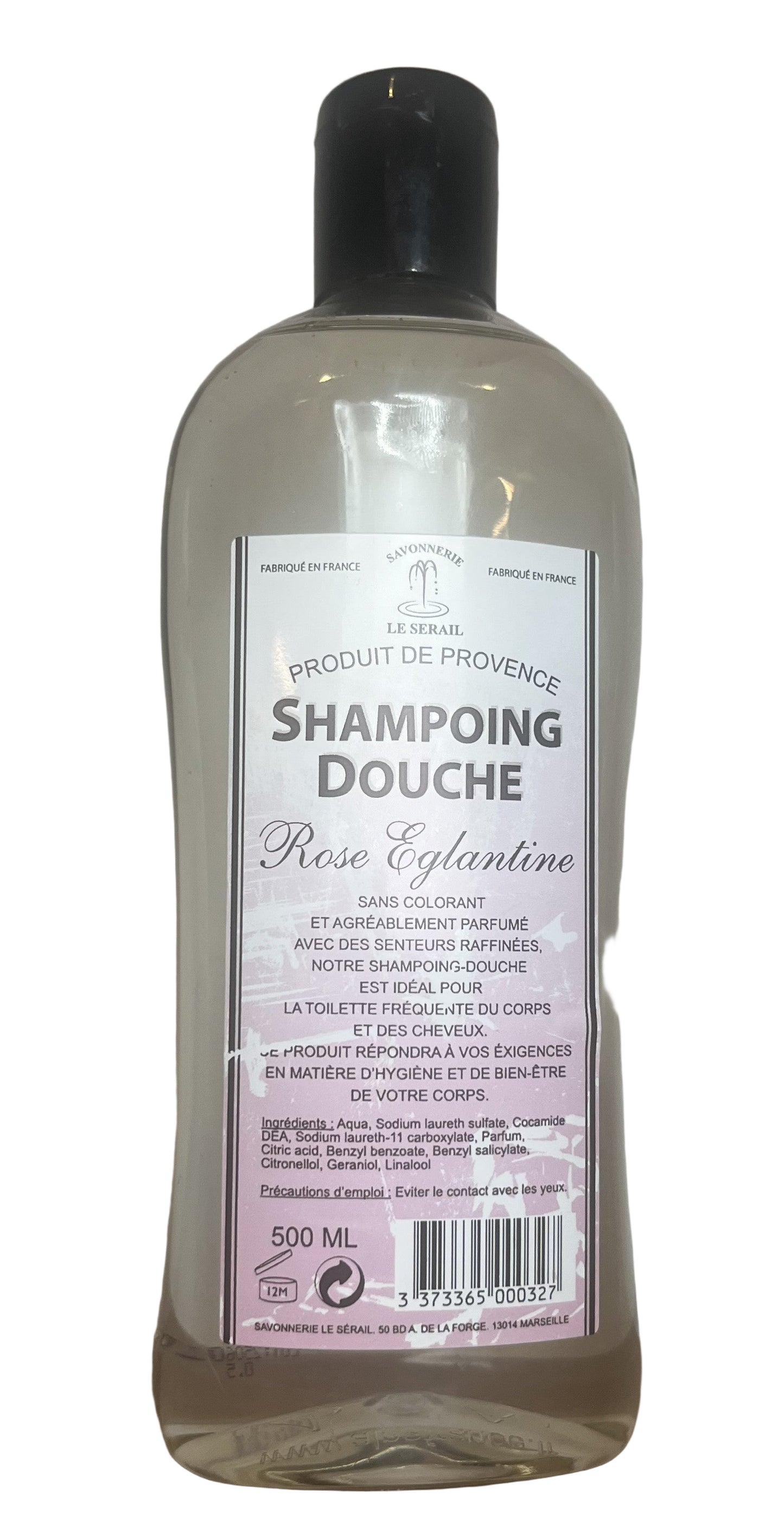 Shower Shampoo Wild Rose (Rose Églantine) ( 500ml/ 16.9 fl oz)