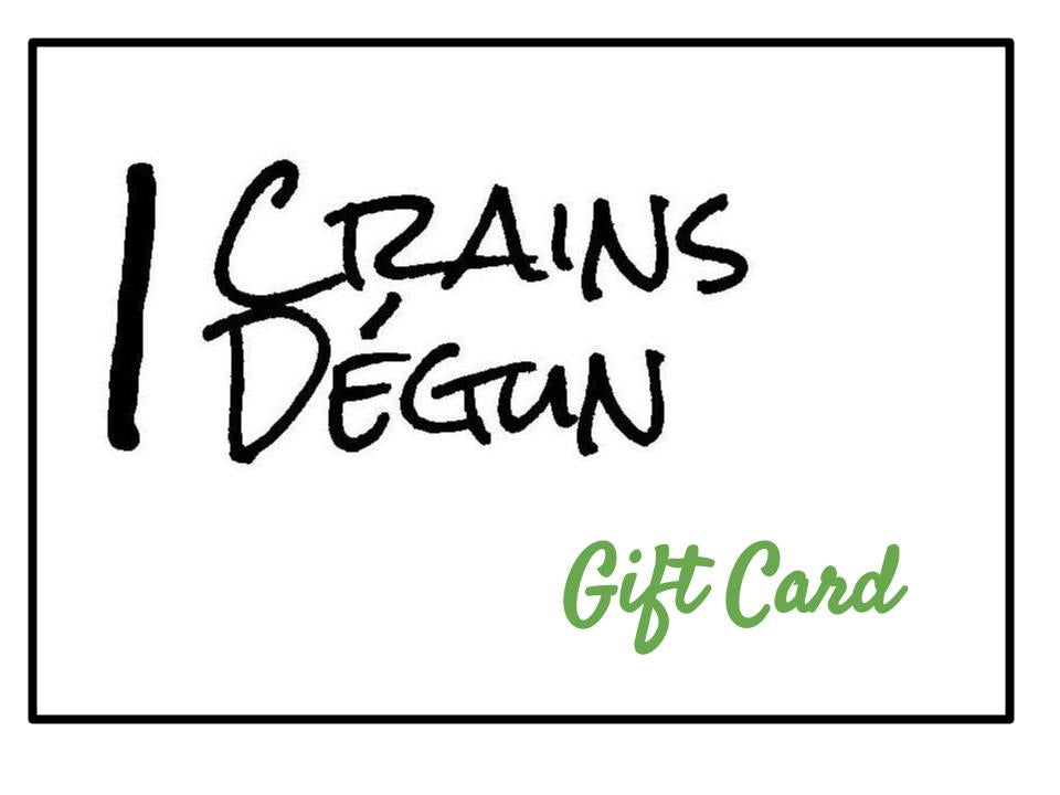 Gift Card by Crains Dégun