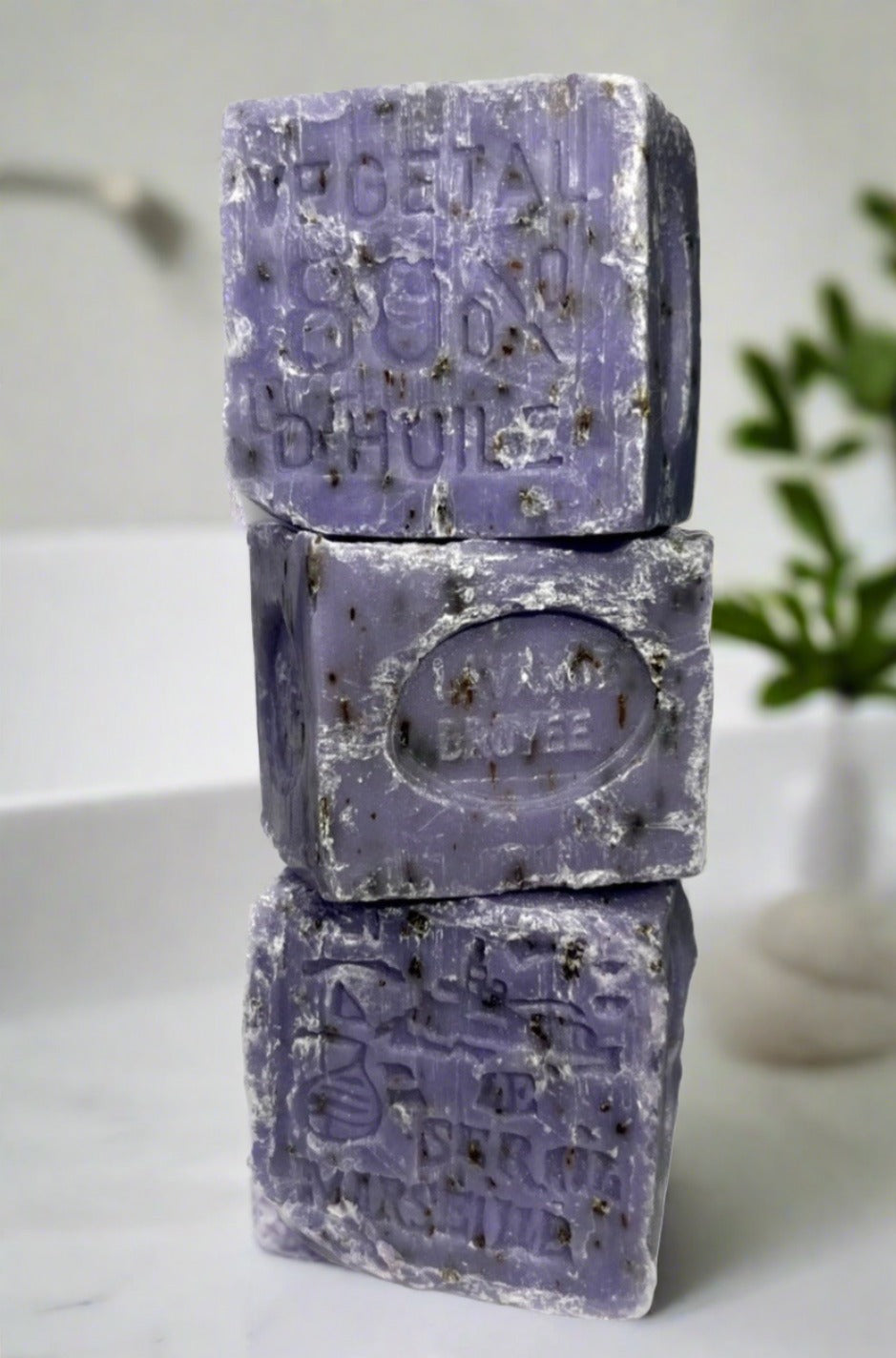 Crushed Lavender Marseille Soap Cube - 150g