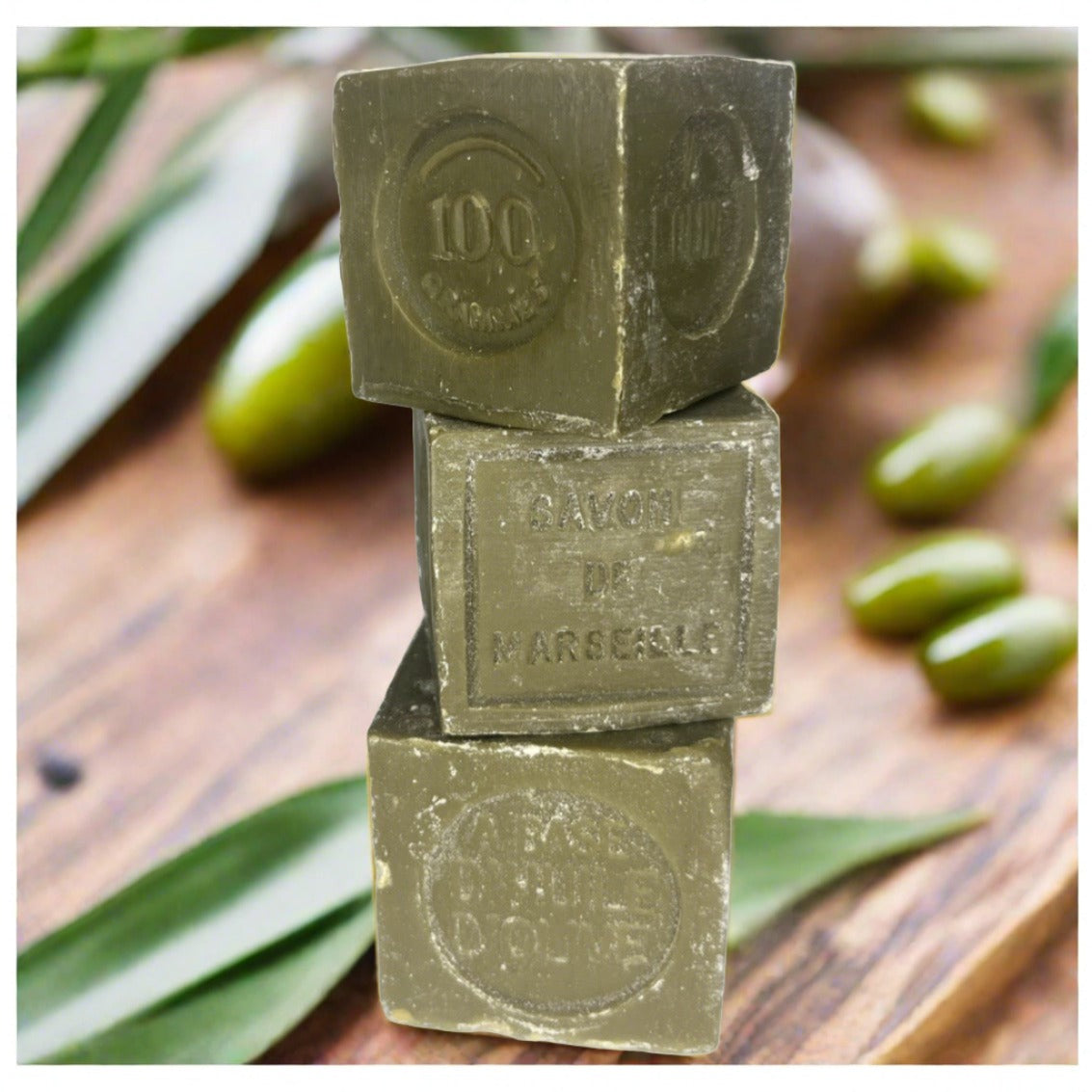 Olive Marseille Soap Cube - not refined - 100g