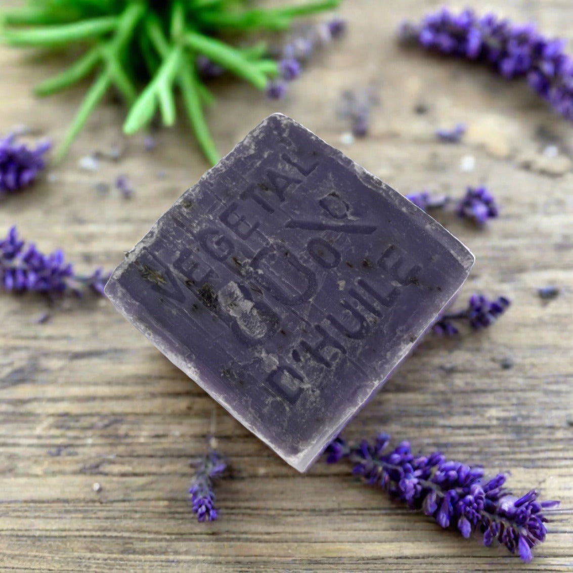 Crushed Lavender Marseille Soap Cube - 150g