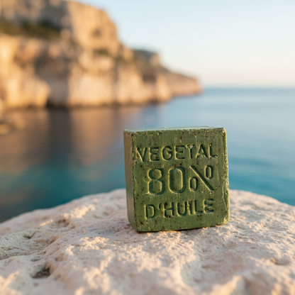 Green Tea Marseille Soap Cube - 150g (5.29 Oz)