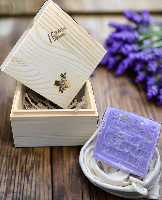 Crushed Lavender Marseille Soap Cube - 150g