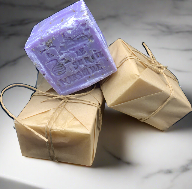 Crushed Lavender Marseille Soap Cube - 150g