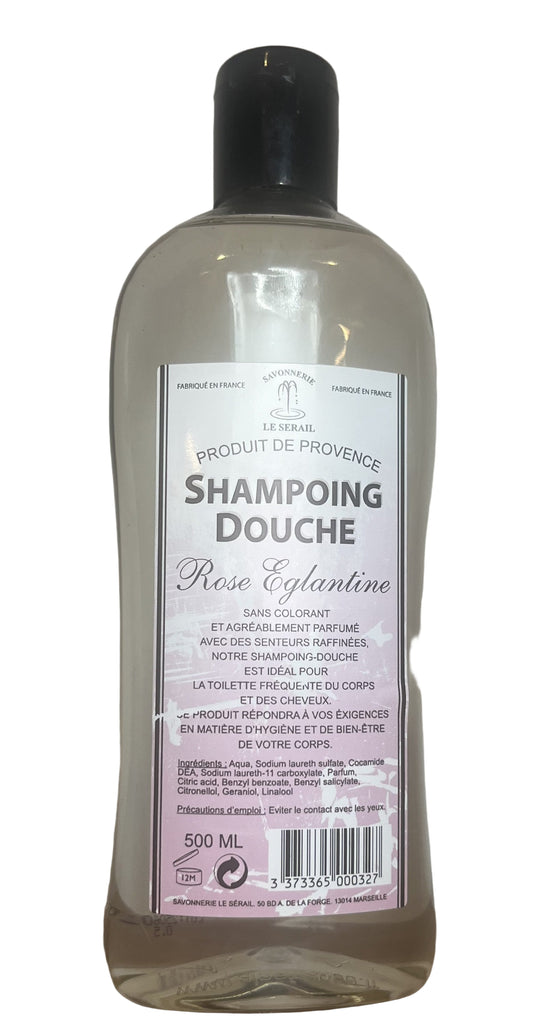 Shower Shampoo Wild Rose (Rose Églantine) ( 500ml/ 16.9 fl oz)