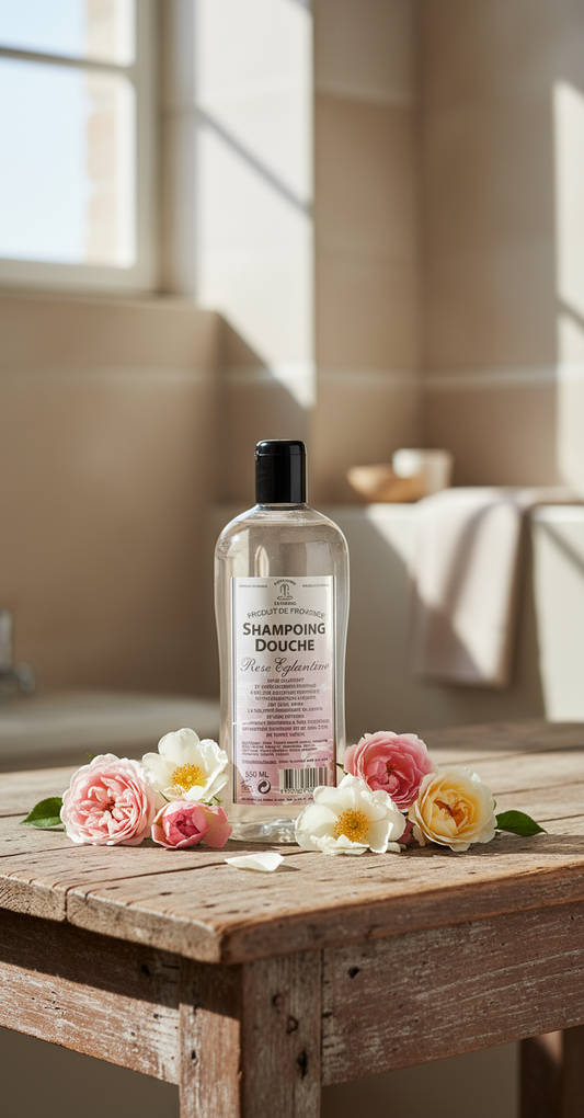 Shower Shampoo Wild Rose (Rose Églantine) ( 500ml/ 16.9 fl oz)